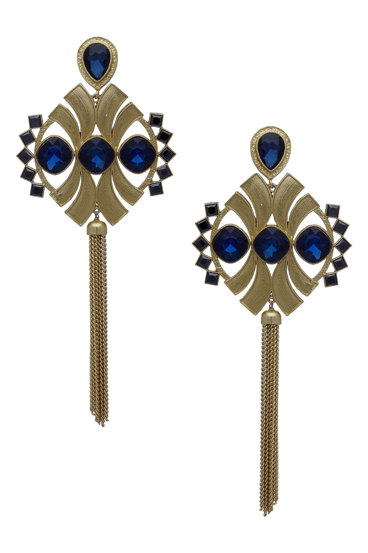 Symmetric Tassel earrings 