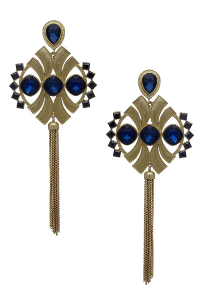 Symmetric Tassel earrings 
