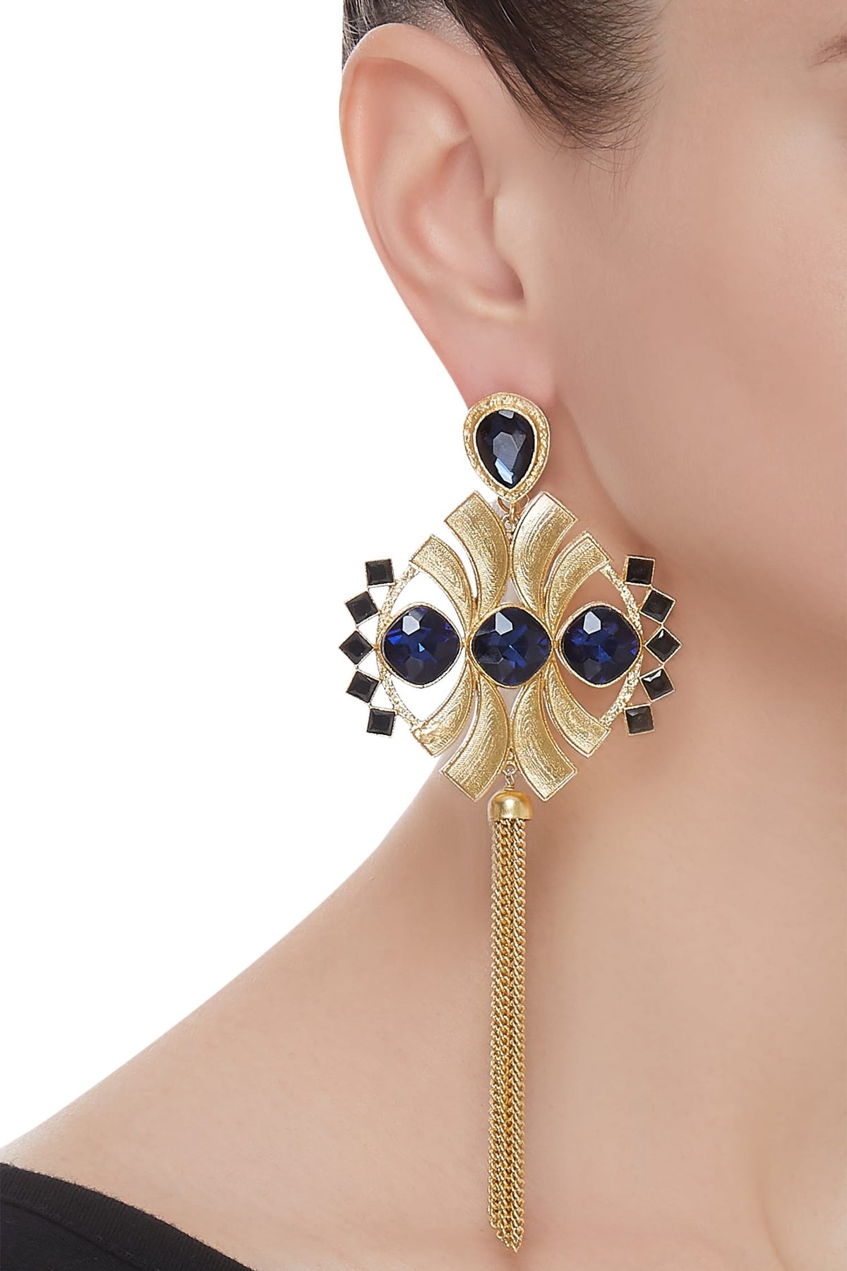 Symmetric Tassel earrings 