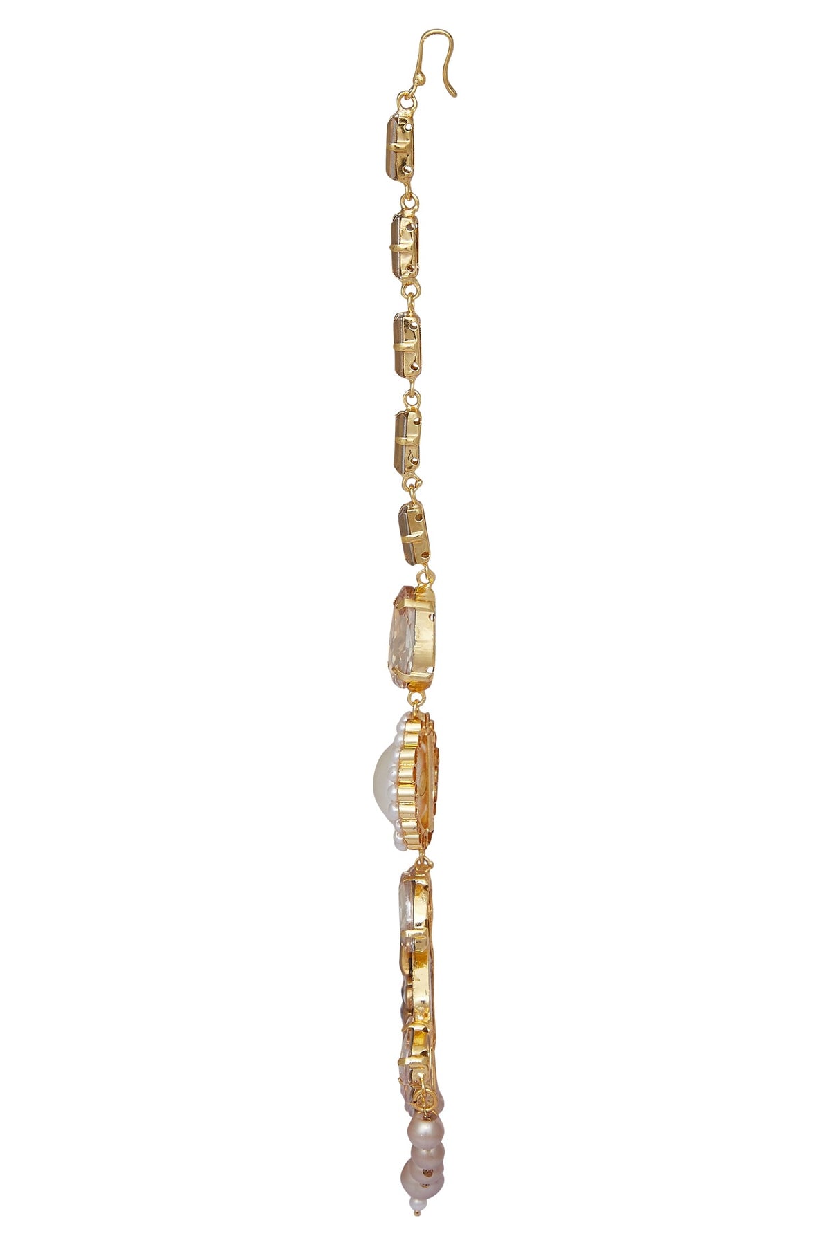 Kundan & crystal maangtikka 