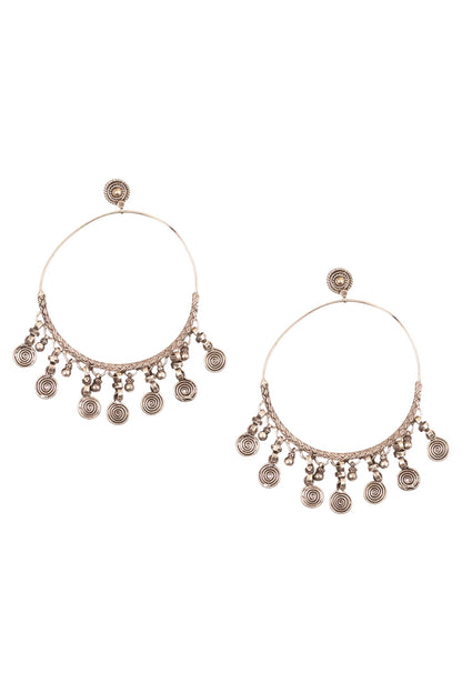 Circular drop earrings 