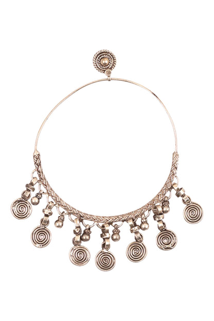 Circular drop earrings 