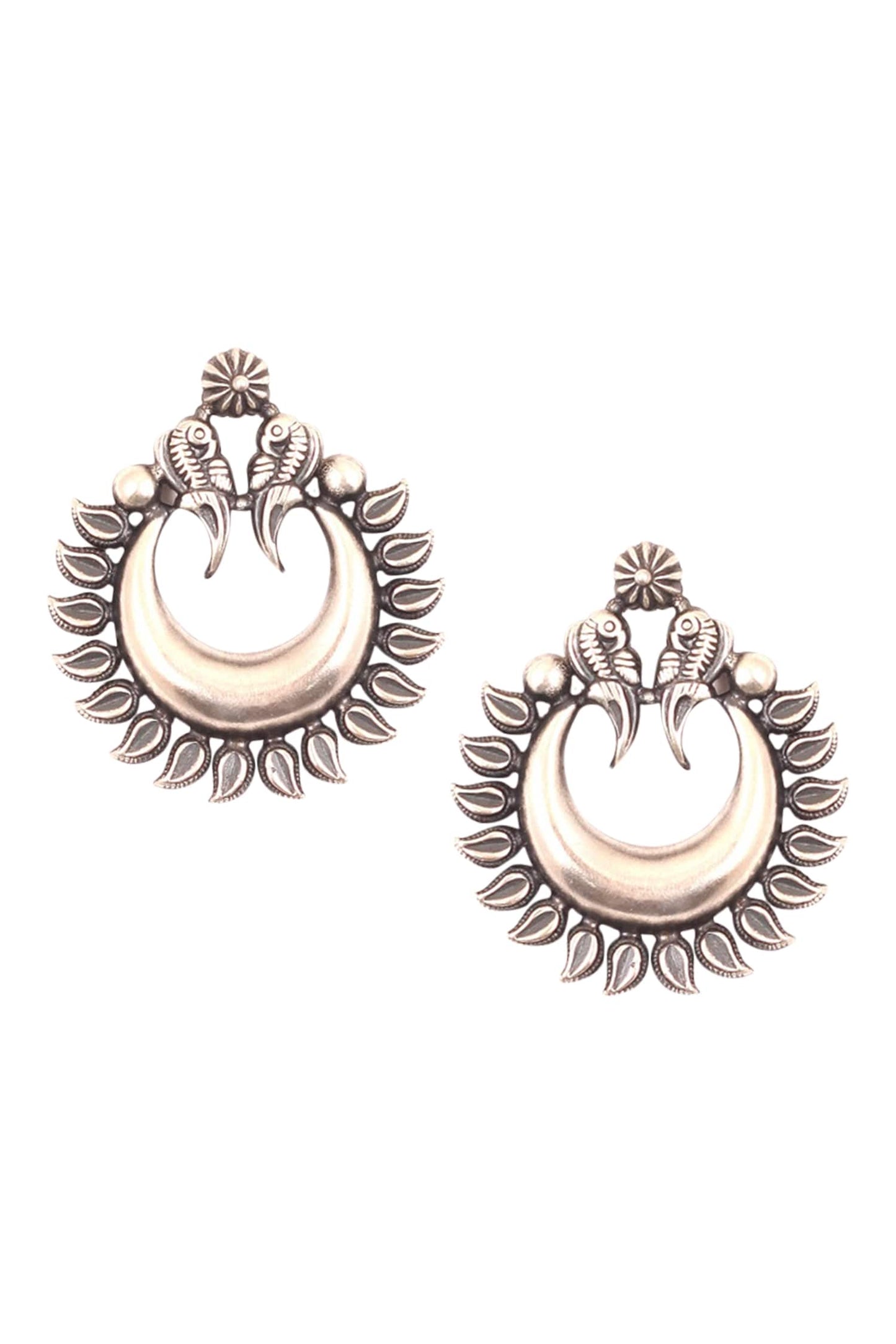 Crescent Stud Earrings 