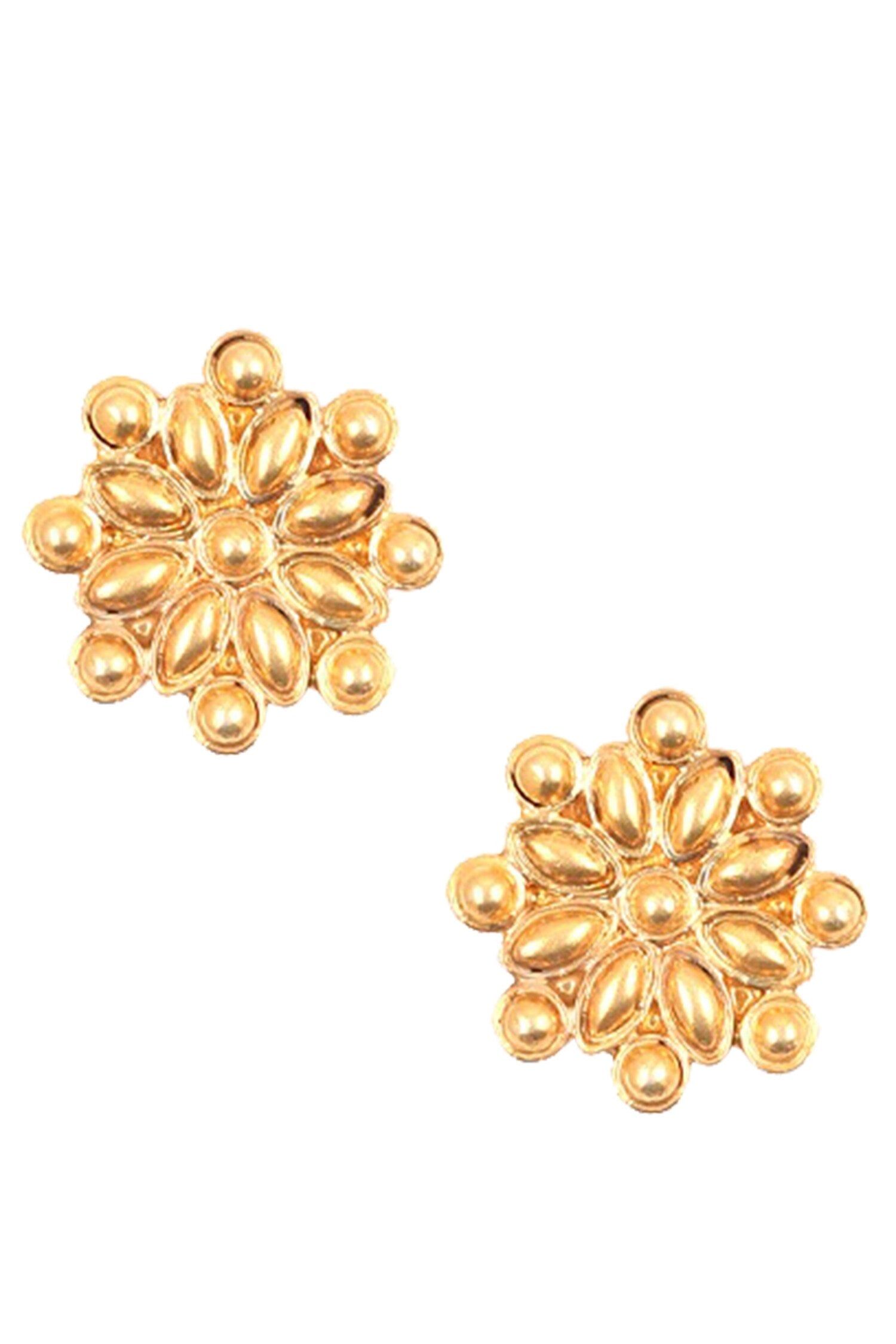 Sunflower pattern studs 