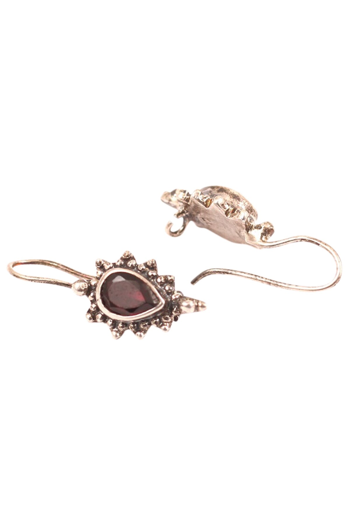 Stone Studded Hook Earrings 