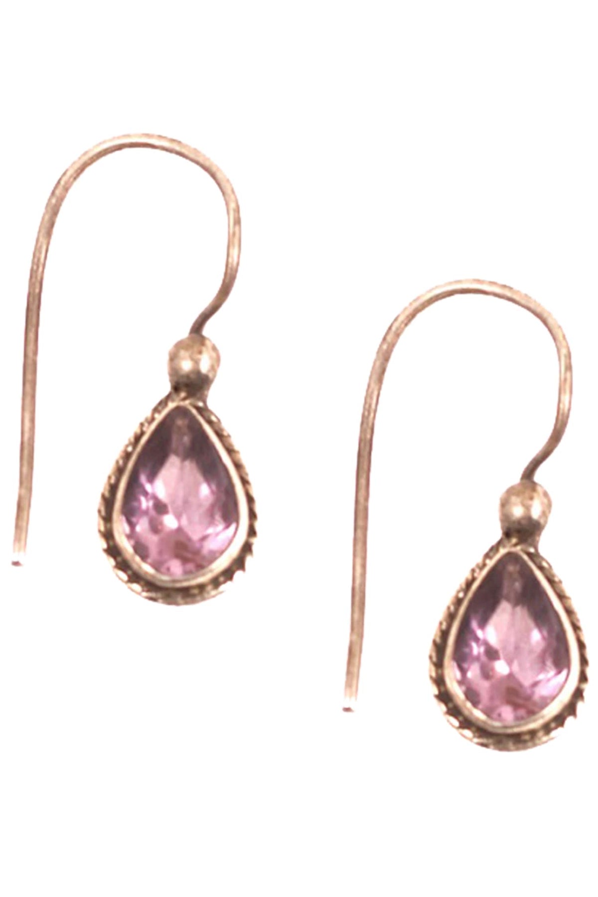 Stone Studded Hook Earrings 