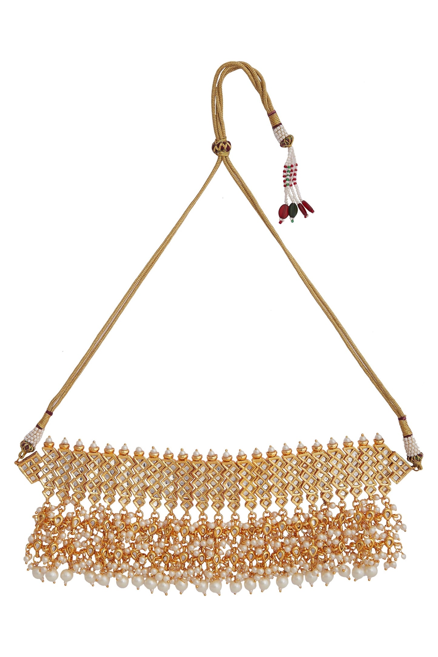 Bead kundan choker 