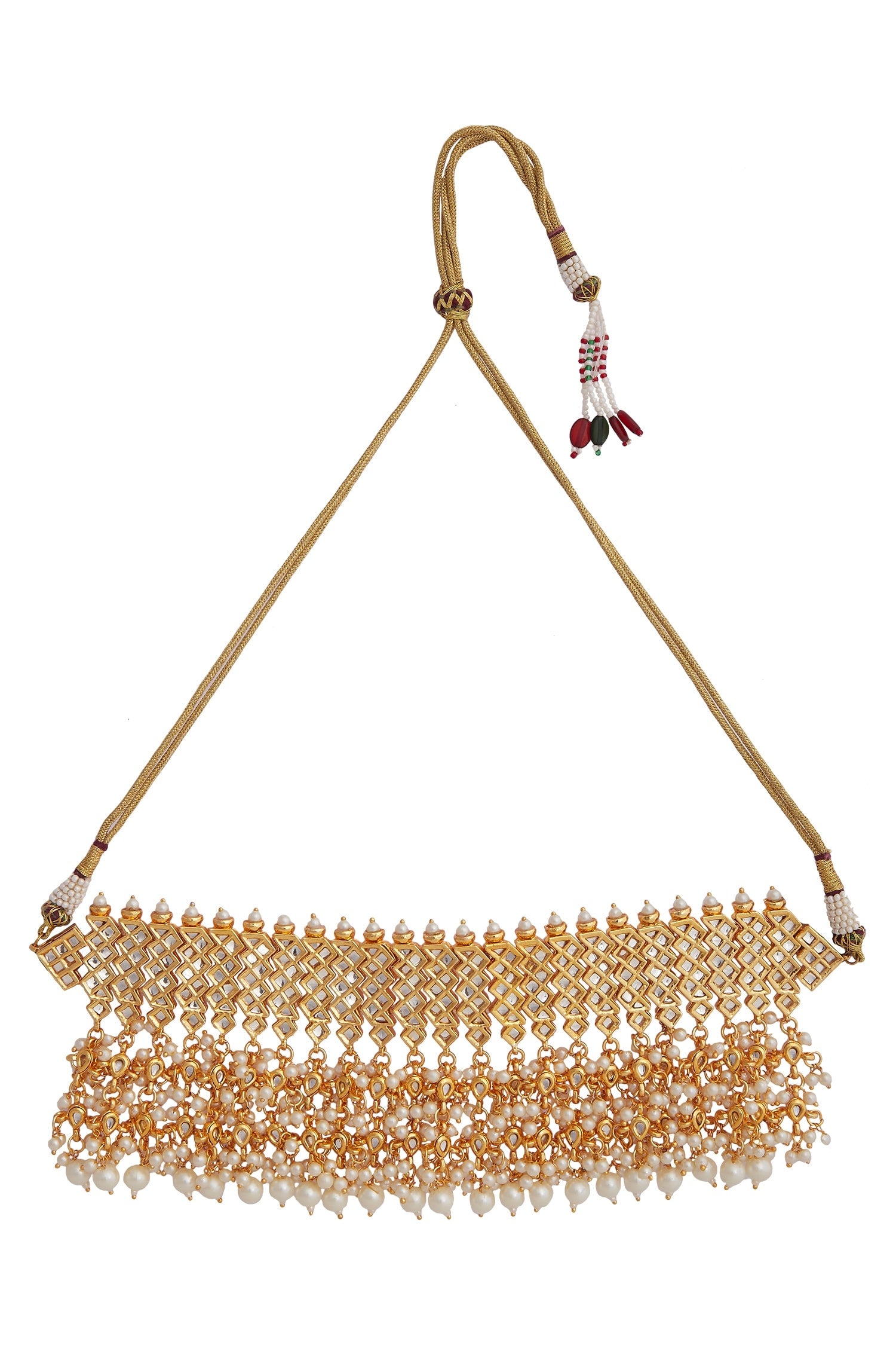 Bead kundan choker 
