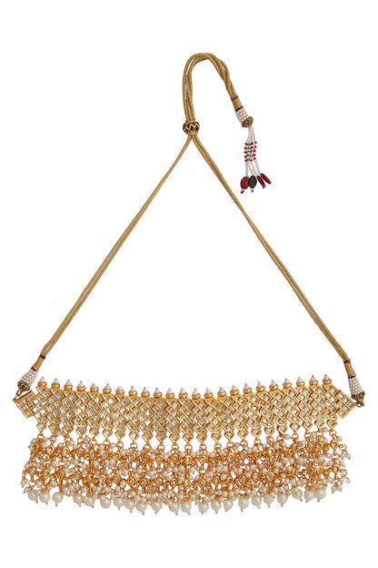 Bead kundan choker 