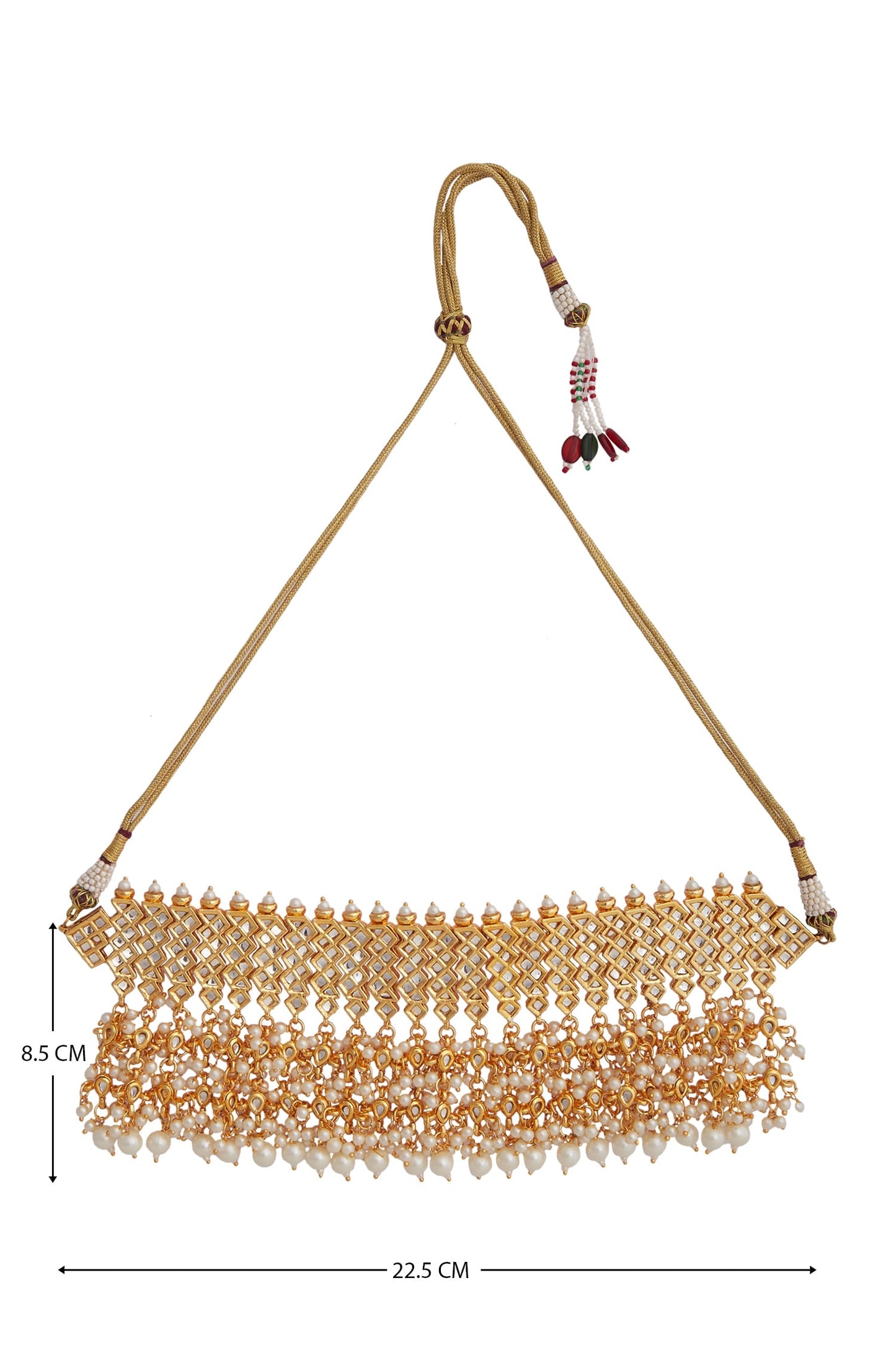 Bead kundan choker 