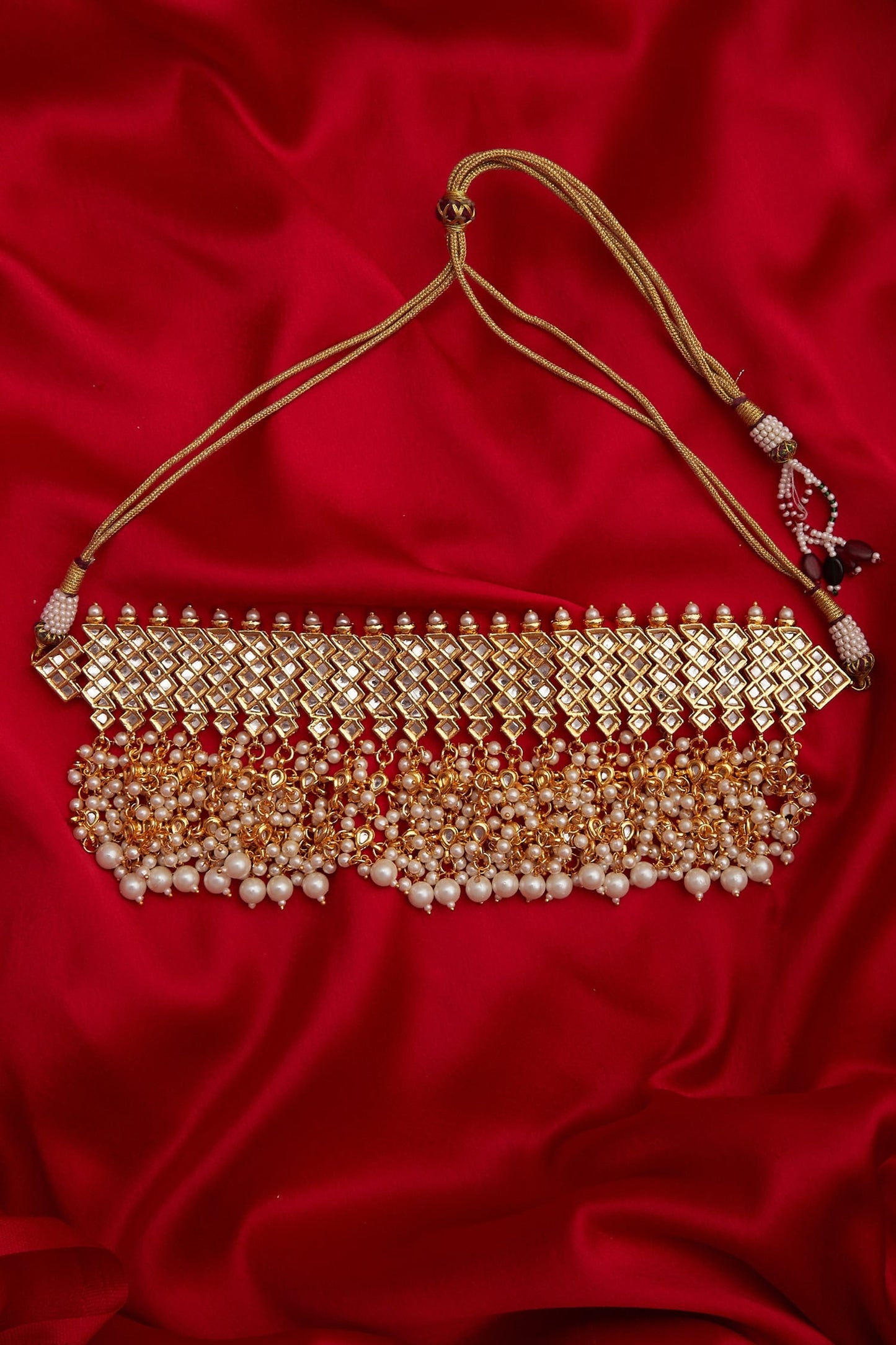 Bead kundan choker 