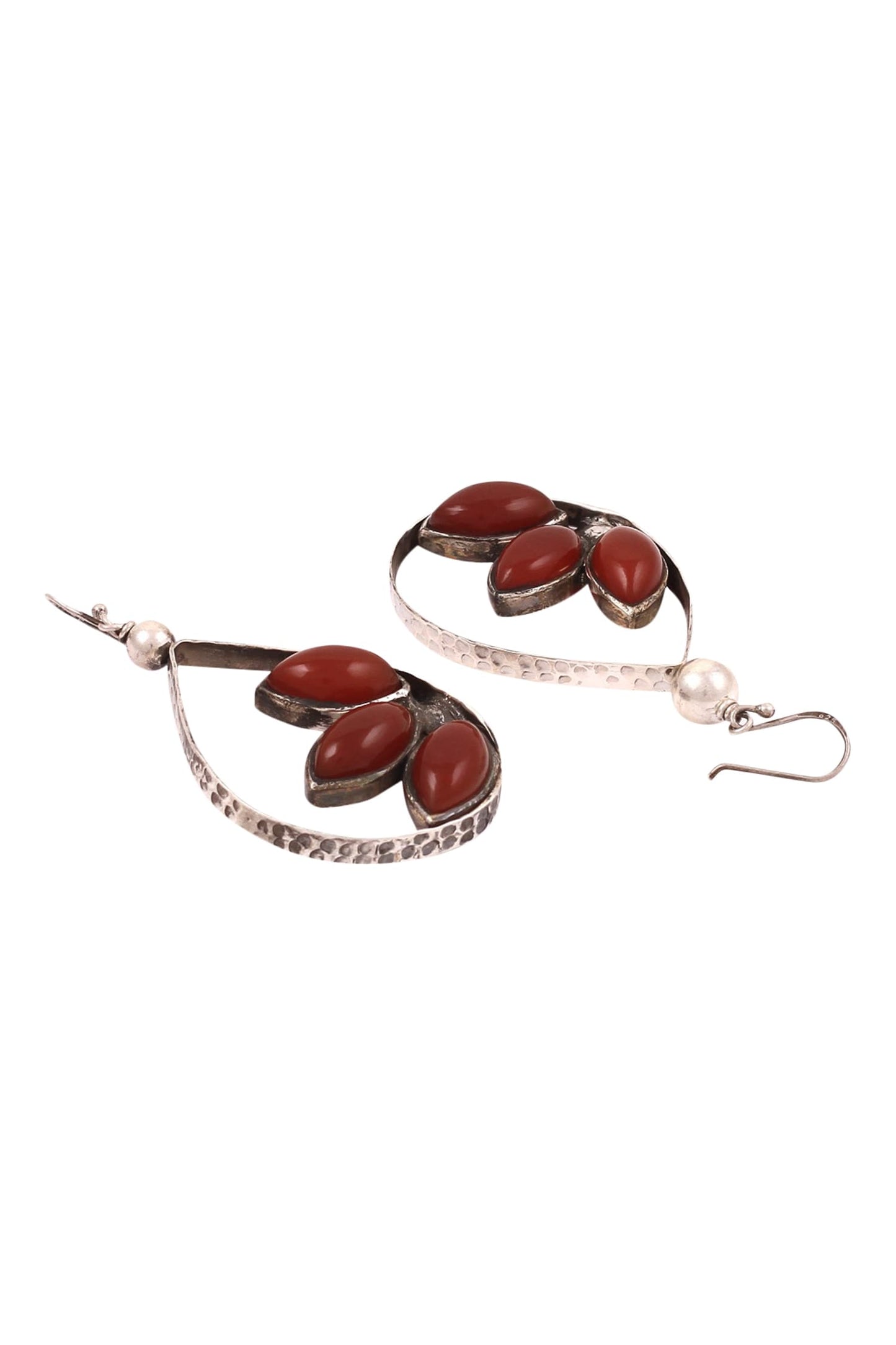 Silver Stone Drop Earrings 