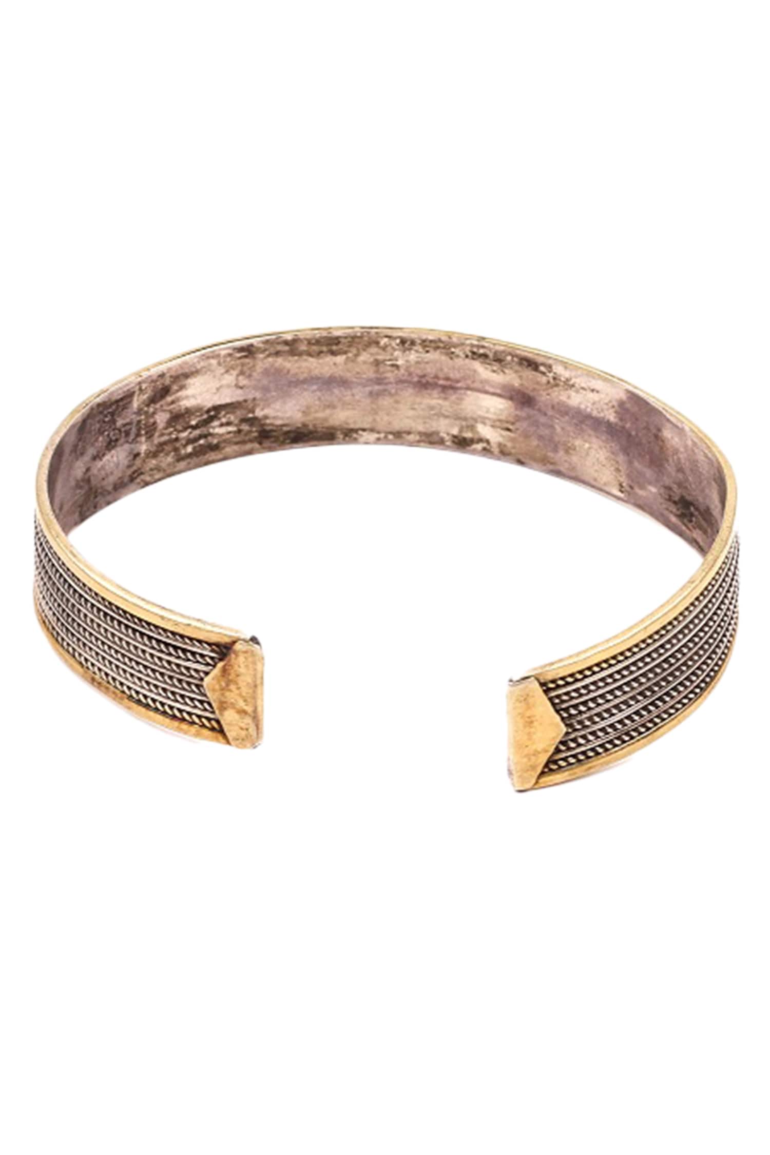 Handcrafted Oxidized Silver Cuff 
