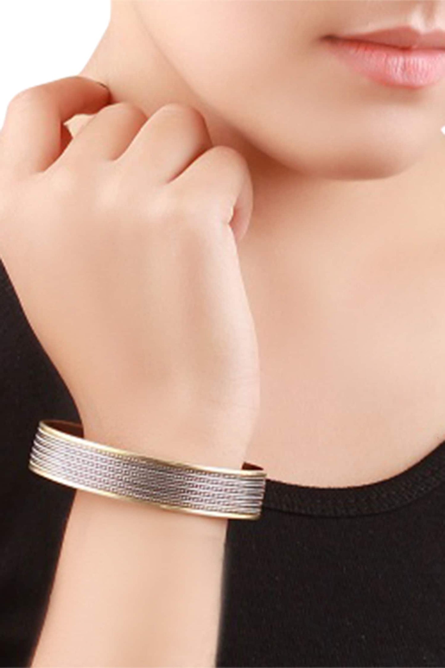 Handcrafted Oxidized Silver Cuff 