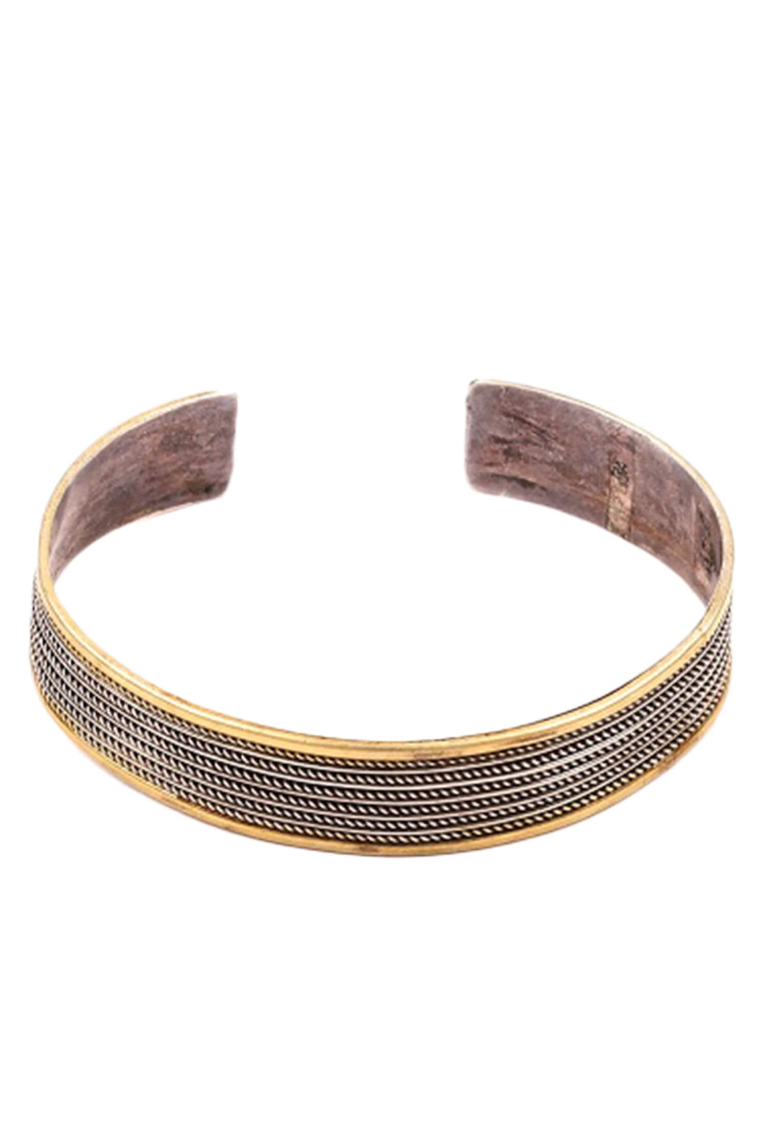 Handcrafted Oxidized Silver Cuff 