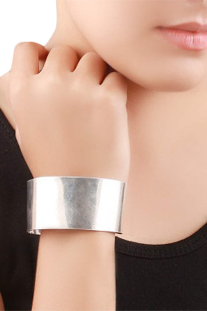 Oxidized Silver Handcrafted Cuff 