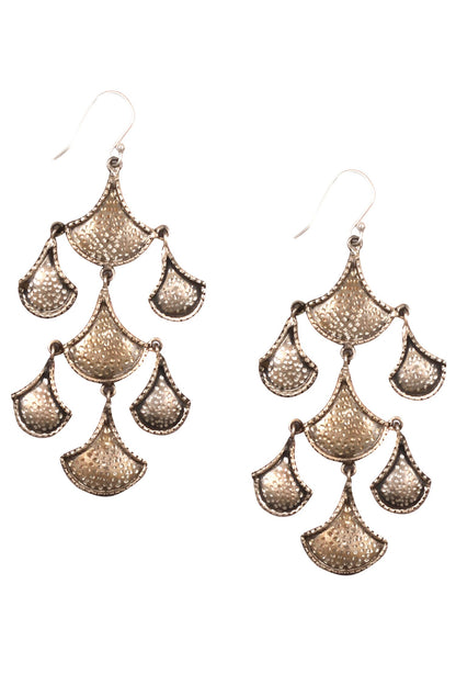 Silver Scallop Danglers 