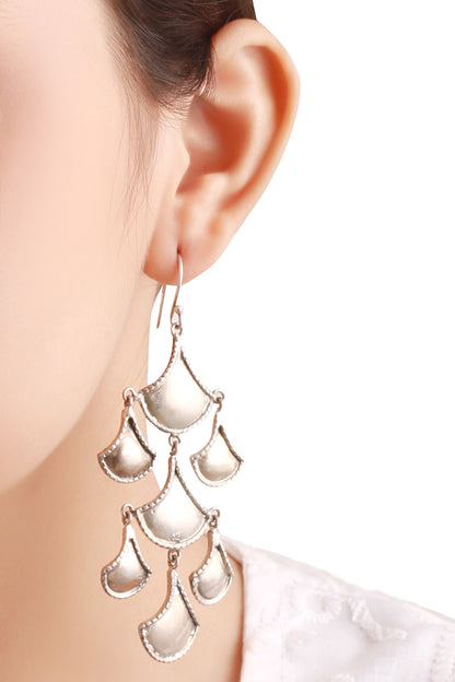 Silver Scallop Danglers 