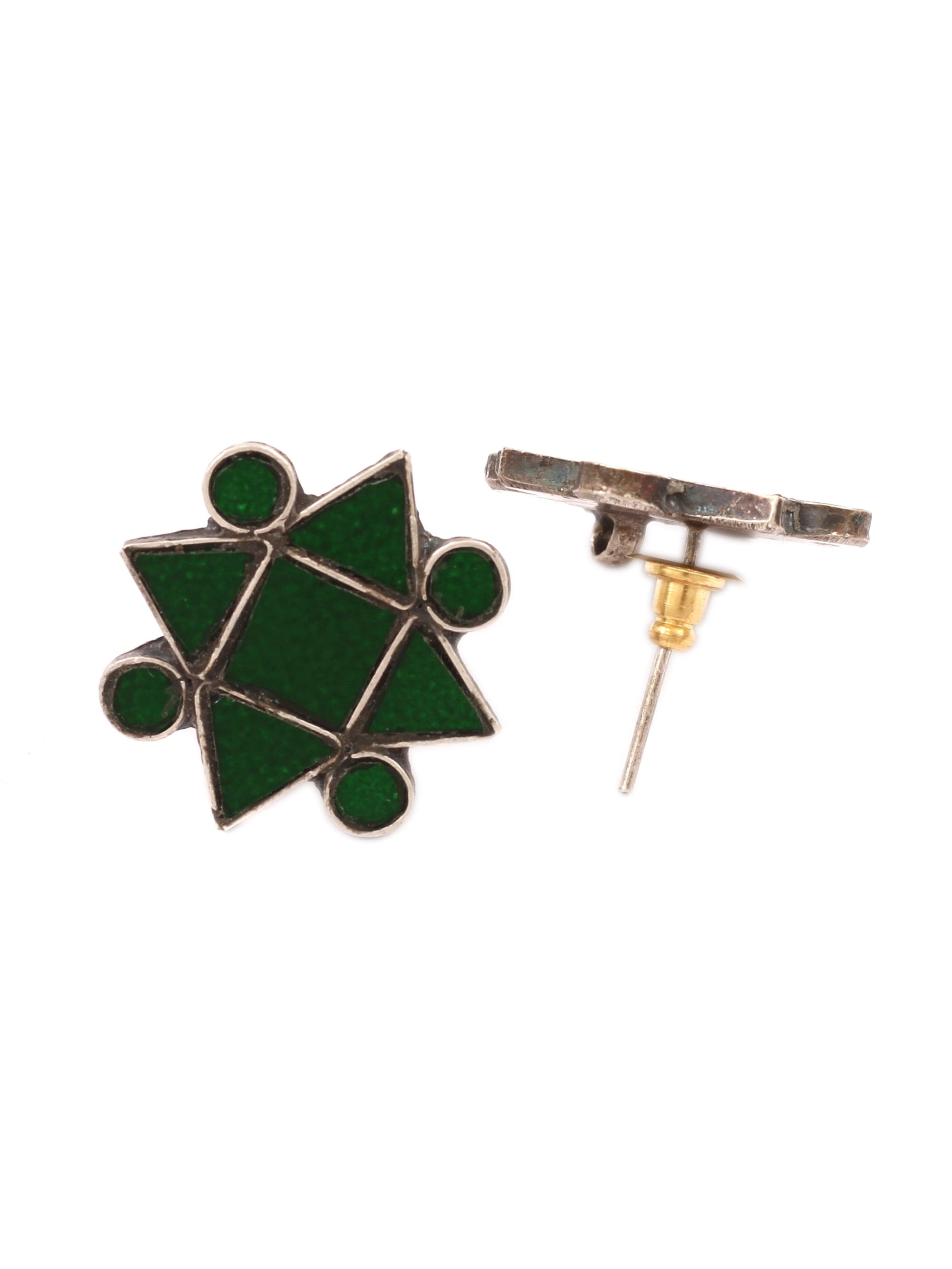 Geometric glass studs 
