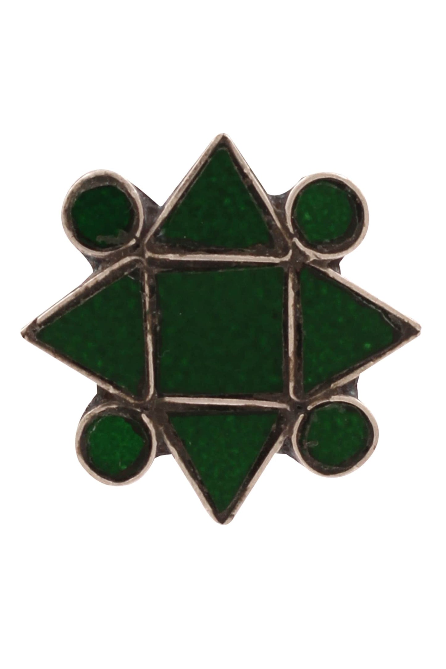Geometric glass studs 