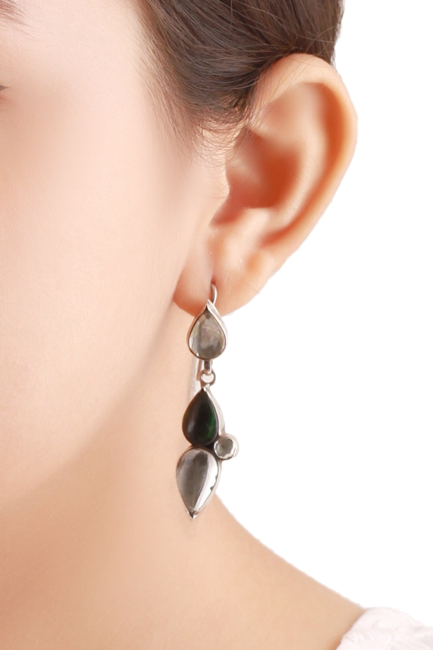 Stone embellished earrings 