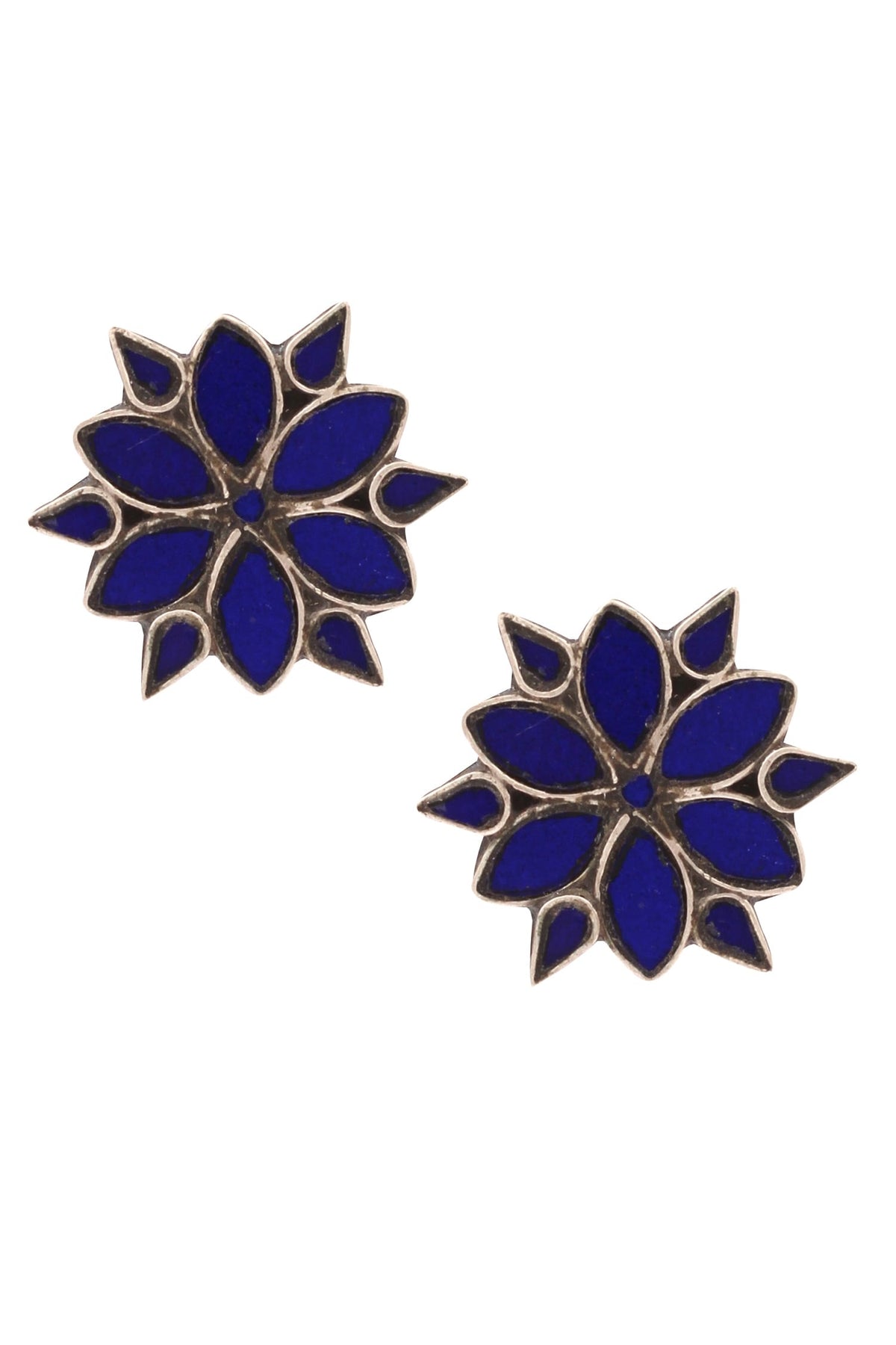 Handcrafted floral studs 
