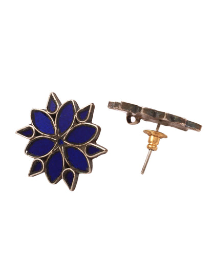 Handcrafted floral studs 