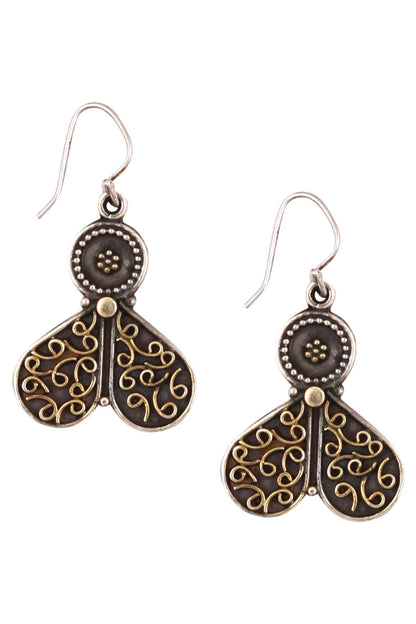 Handcrafted fly earrings 