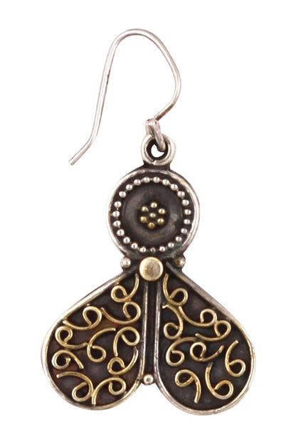 Handcrafted fly earrings 