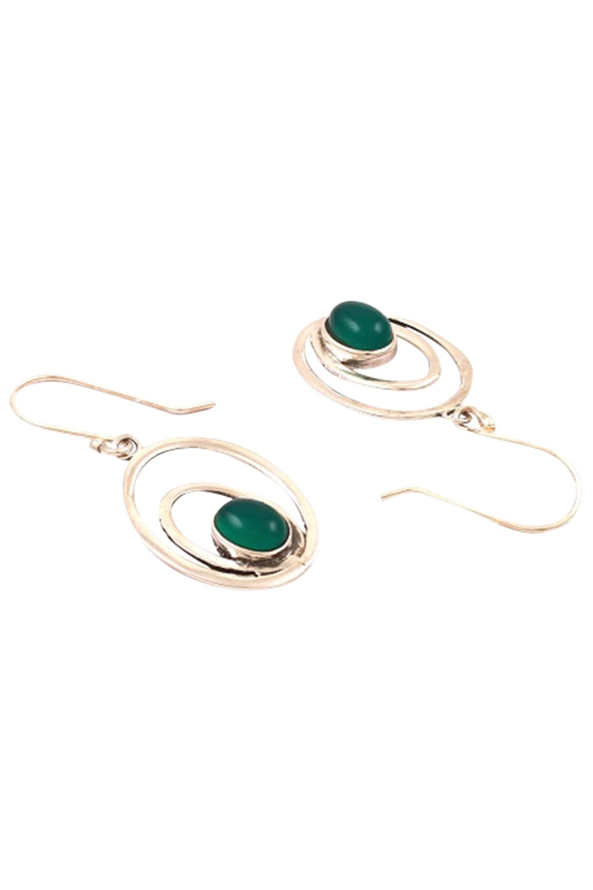 Oval drop earrings 