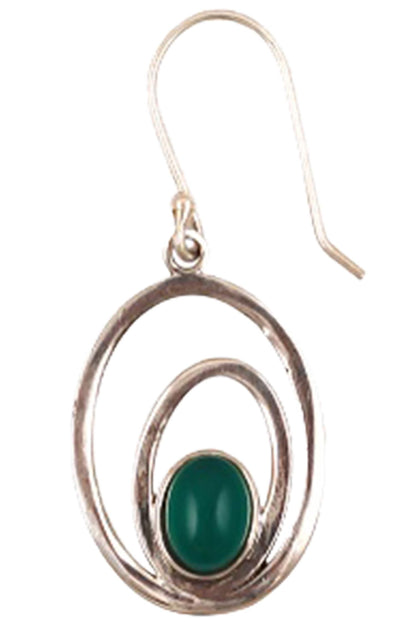 Oval drop earrings 