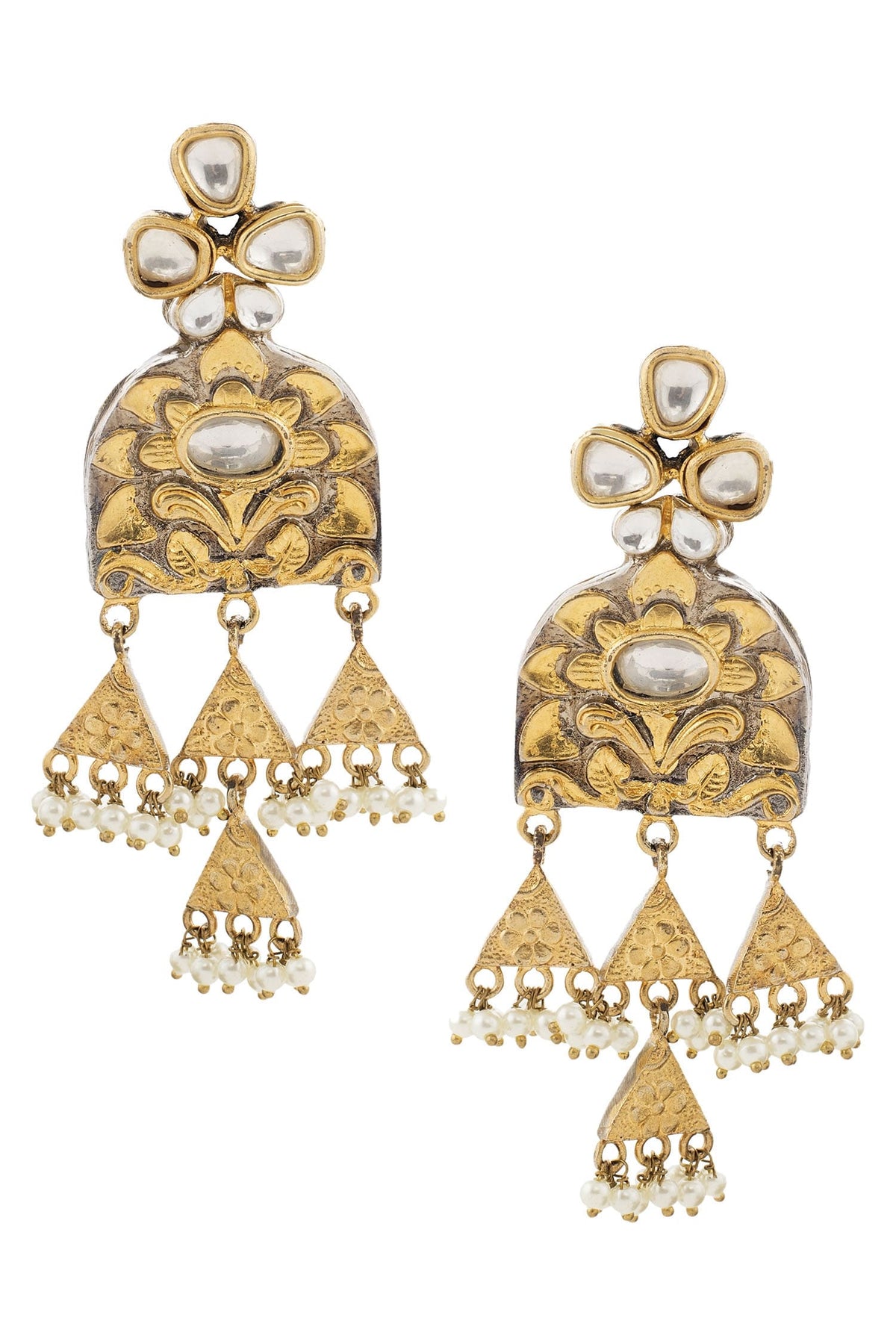 Kundan Gold Necklace Set 