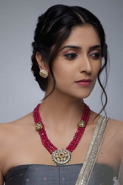 Kundan pendant necklace 