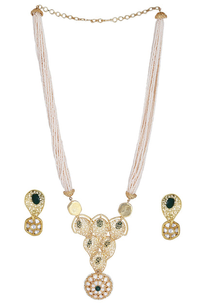 Layered Bead Necklace Set 