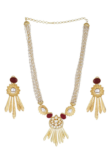 Layered Bead Necklace Set 