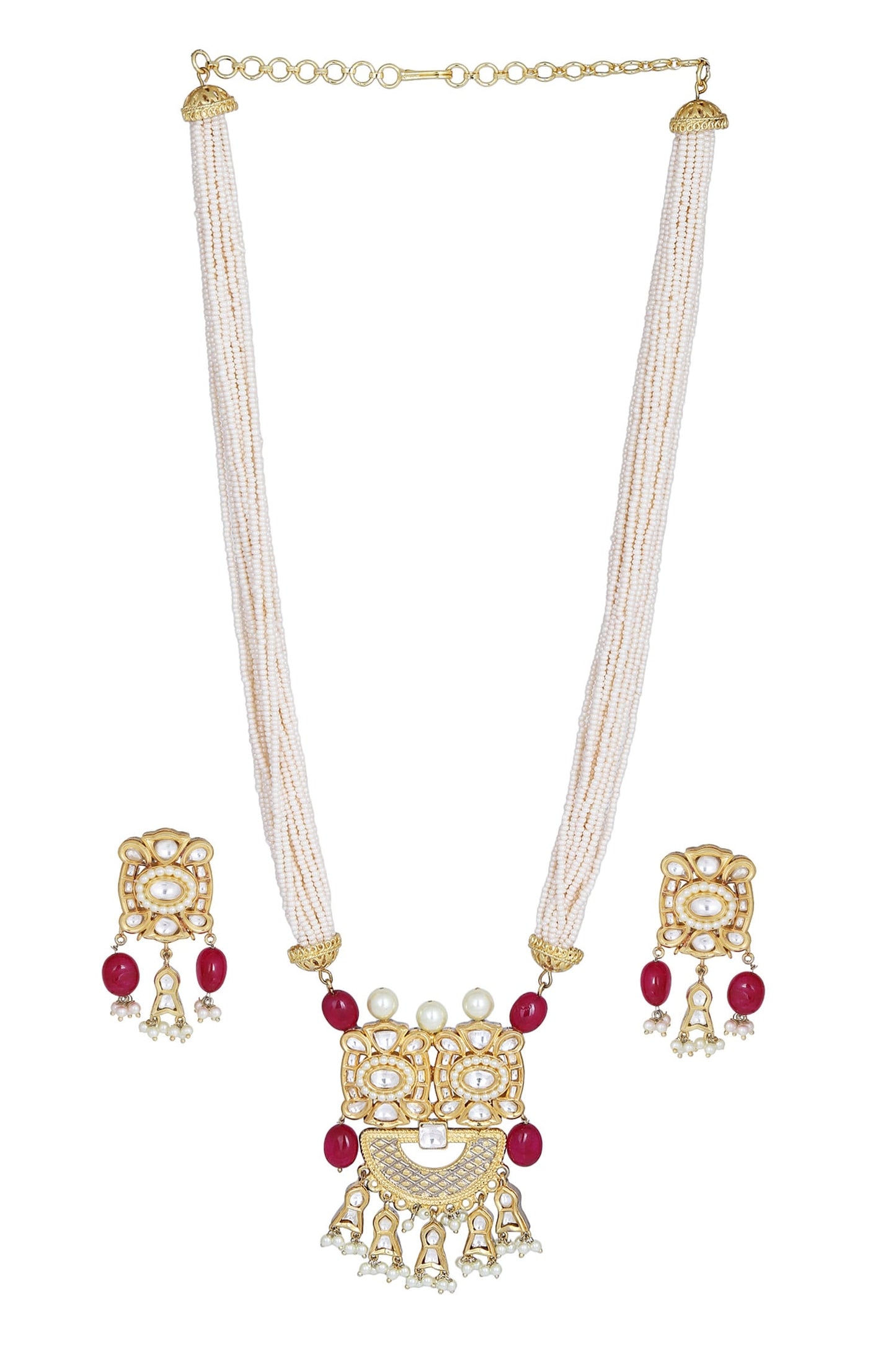 Kundan Pendant Necklace Set 