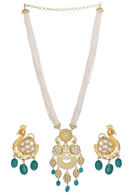 Kundan Pendant Necklace Set 