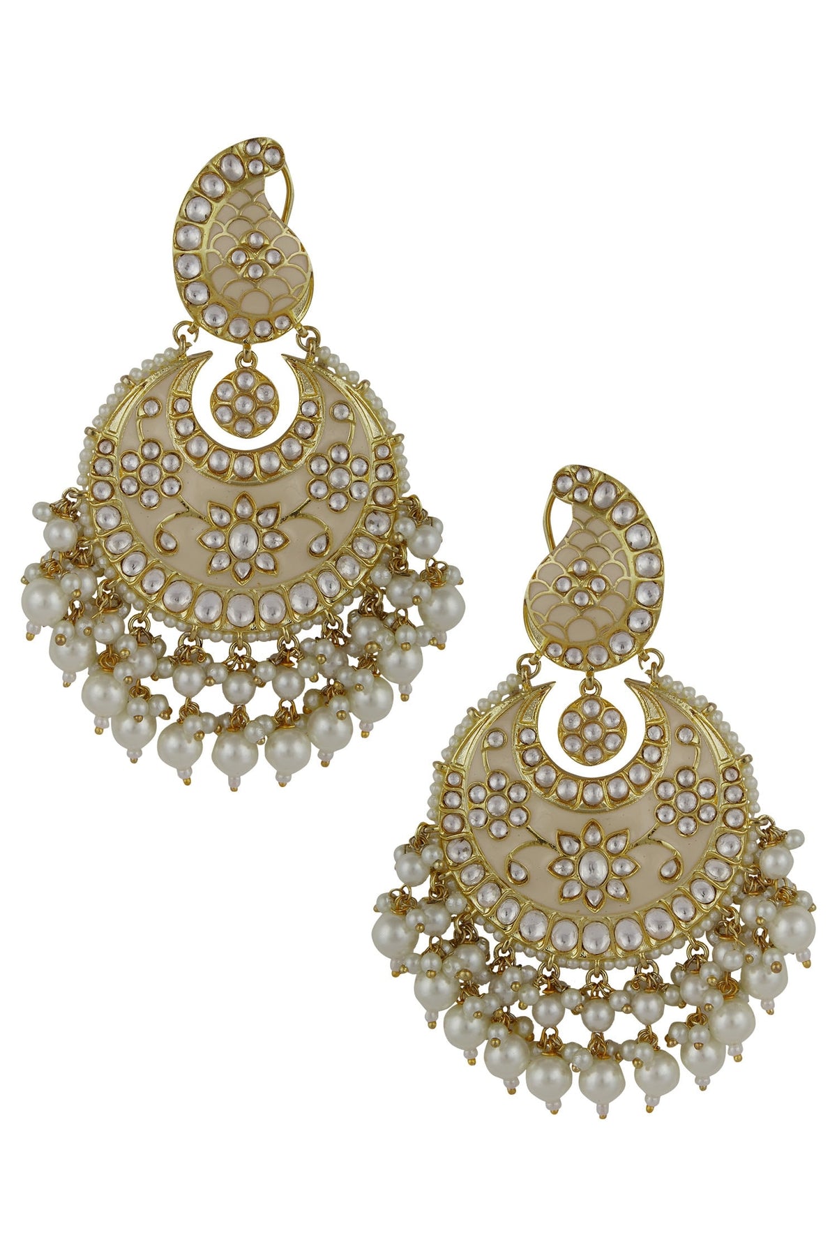 Meenakari Chandbali Earrings 