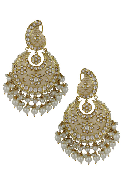 Meenakari Chandbali Earrings 