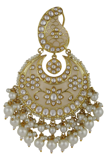 Meenakari Chandbali Earrings 
