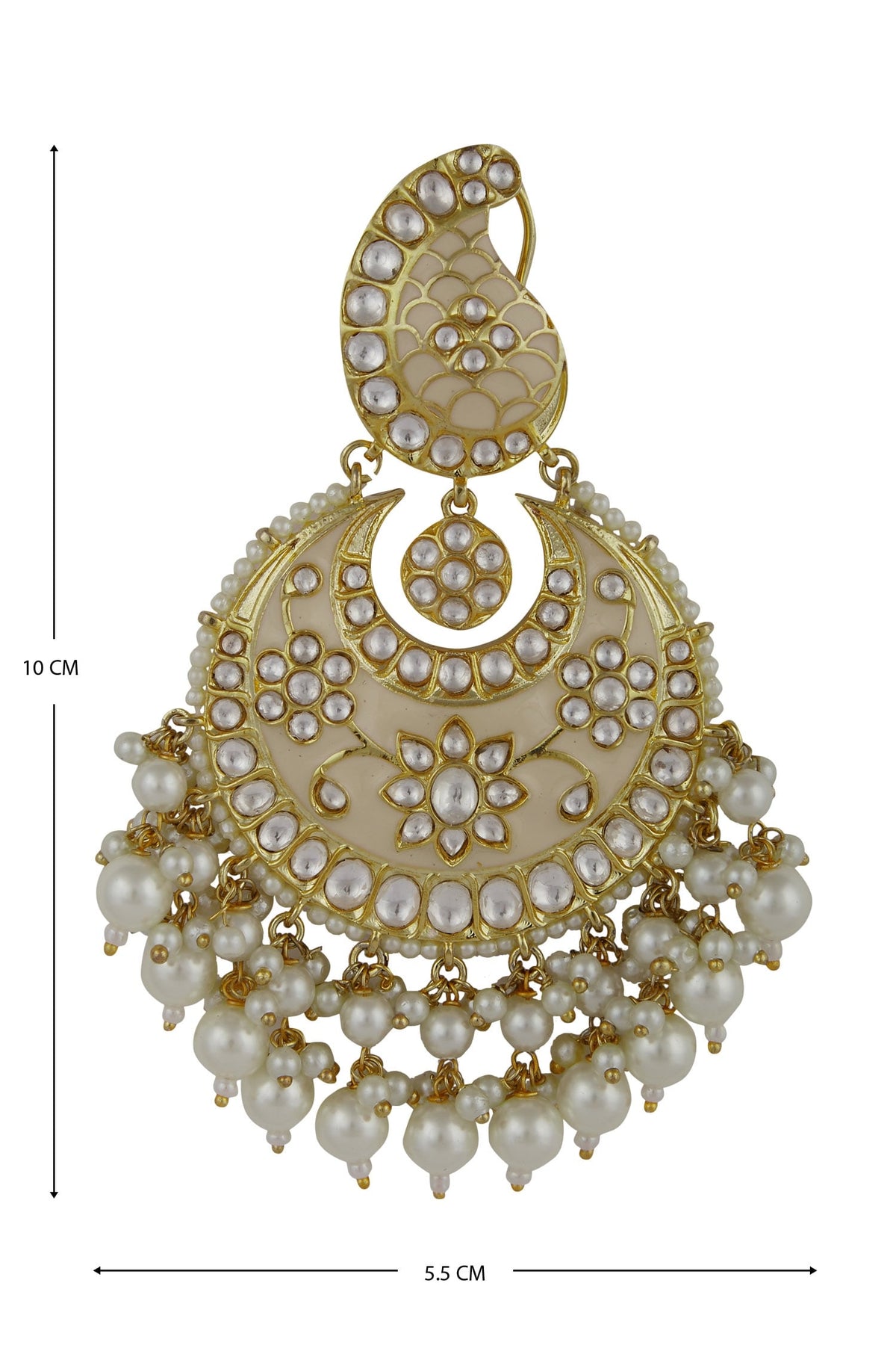 Meenakari Chandbali Earrings 