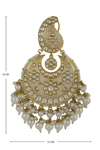 Meenakari Chandbali Earrings 