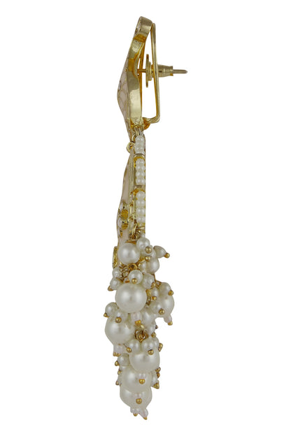Meenakari Chandbali Earrings 