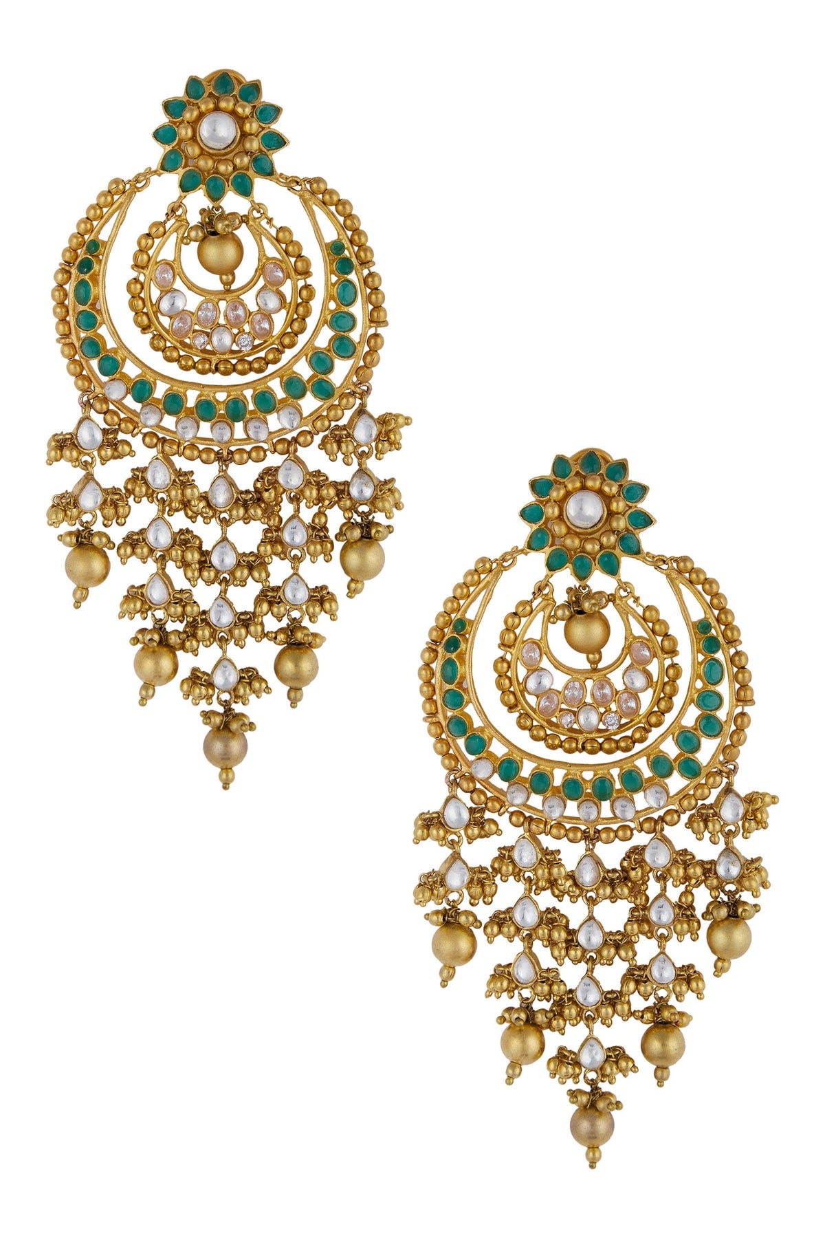 Stone Chandbali Earrings 