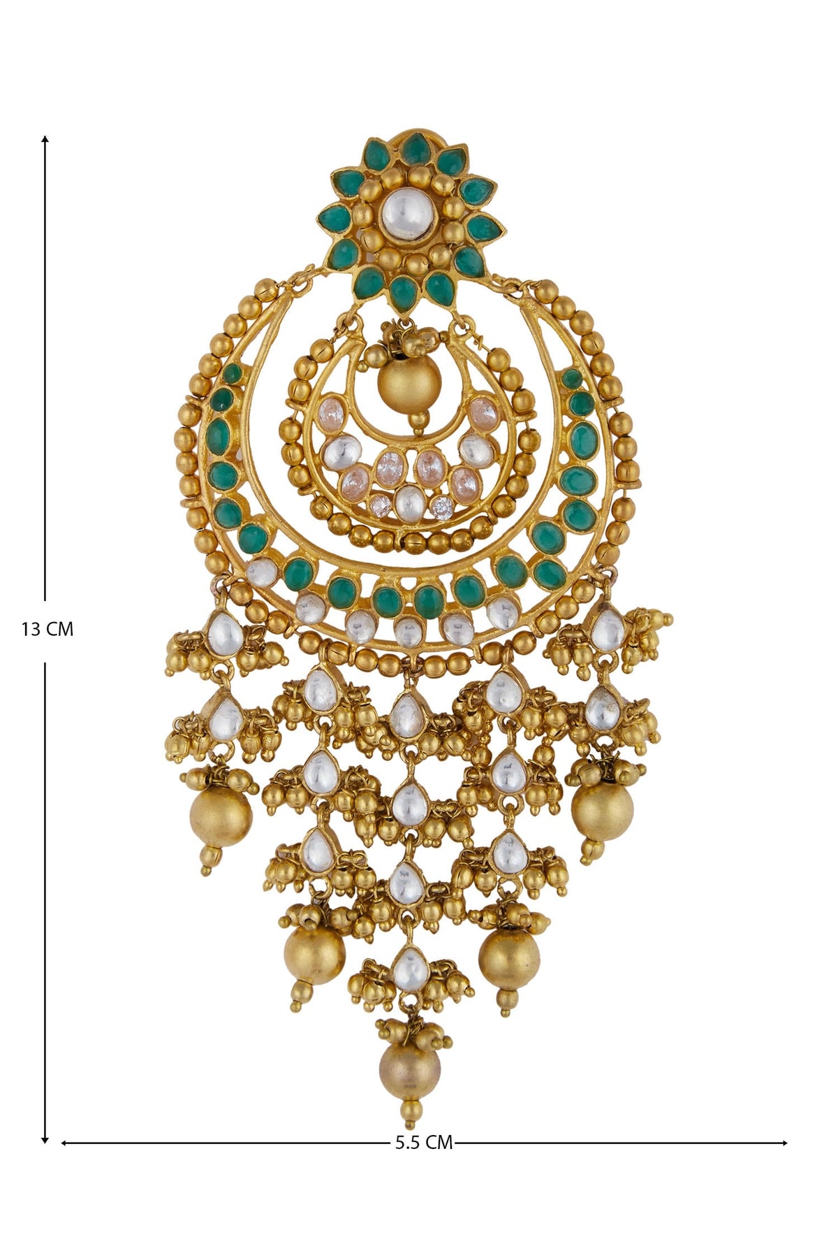 Stone Chandbali Earrings 