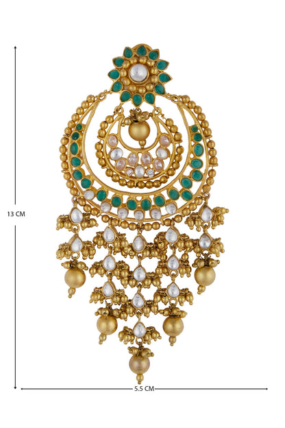 Stone Chandbali Earrings 