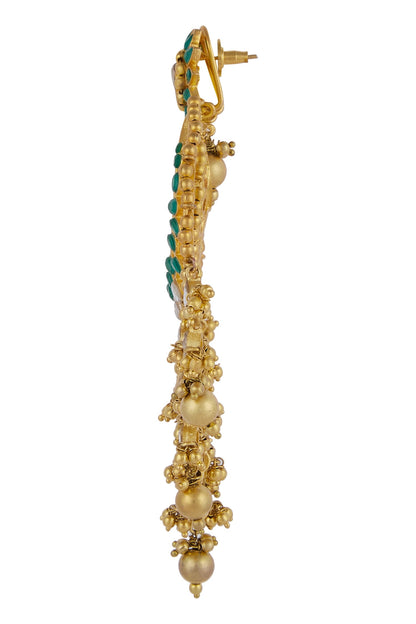 Stone Chandbali Earrings 