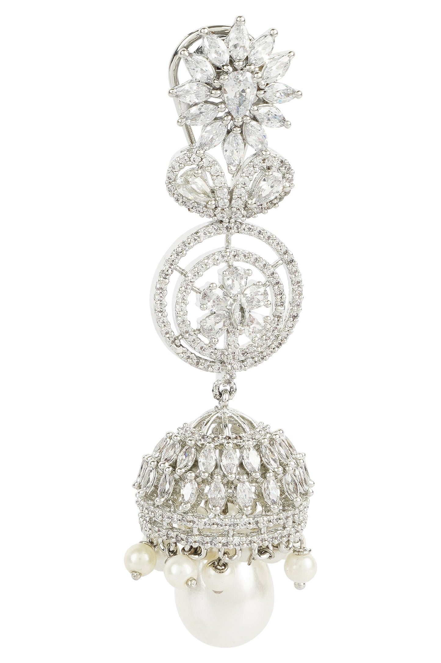 Crystal Long Jhumkas 