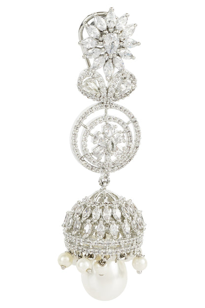 Crystal Long Jhumkas 