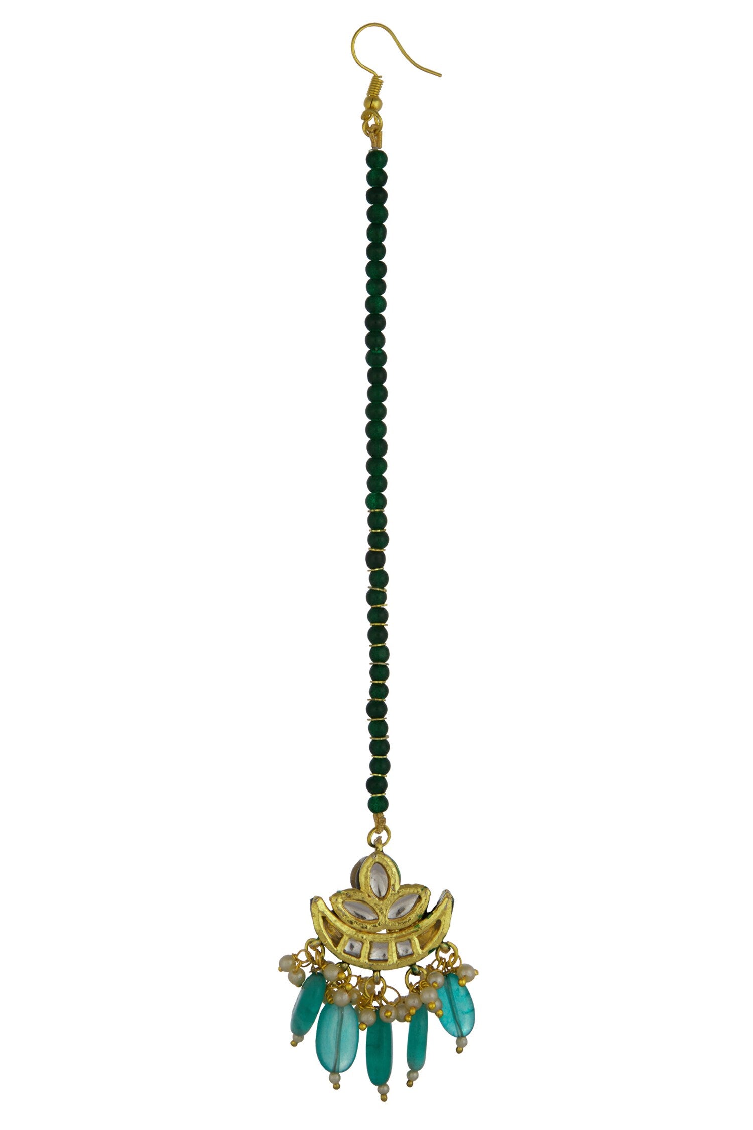 Kundan Moon Earrings 
